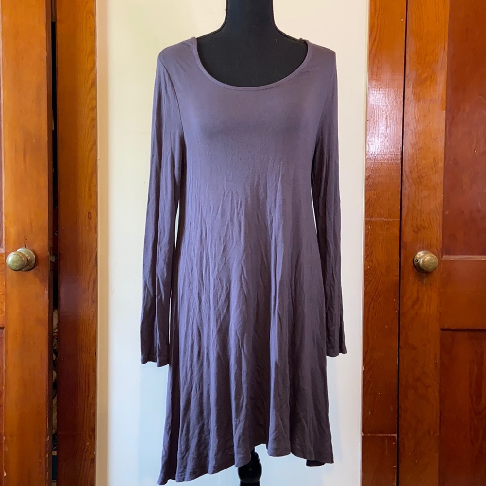 Grey long sleeve dress